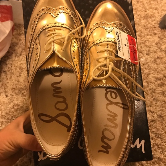 sam edelman gold loafers